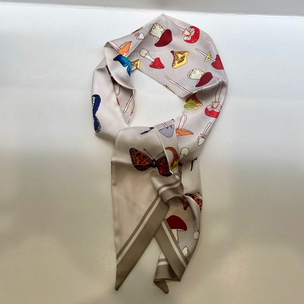 Chic Designer Women's Scarf with Colorful Accents